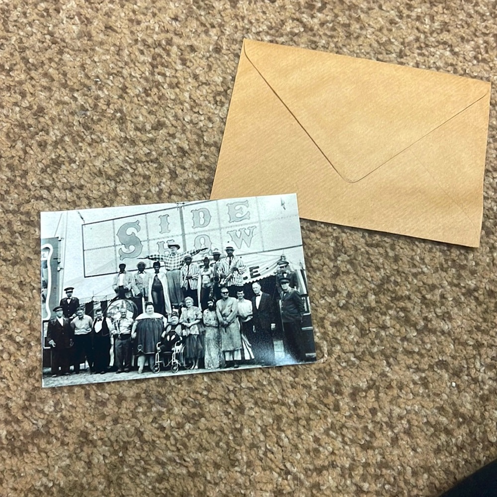 Old SideShow photo printed on film paper